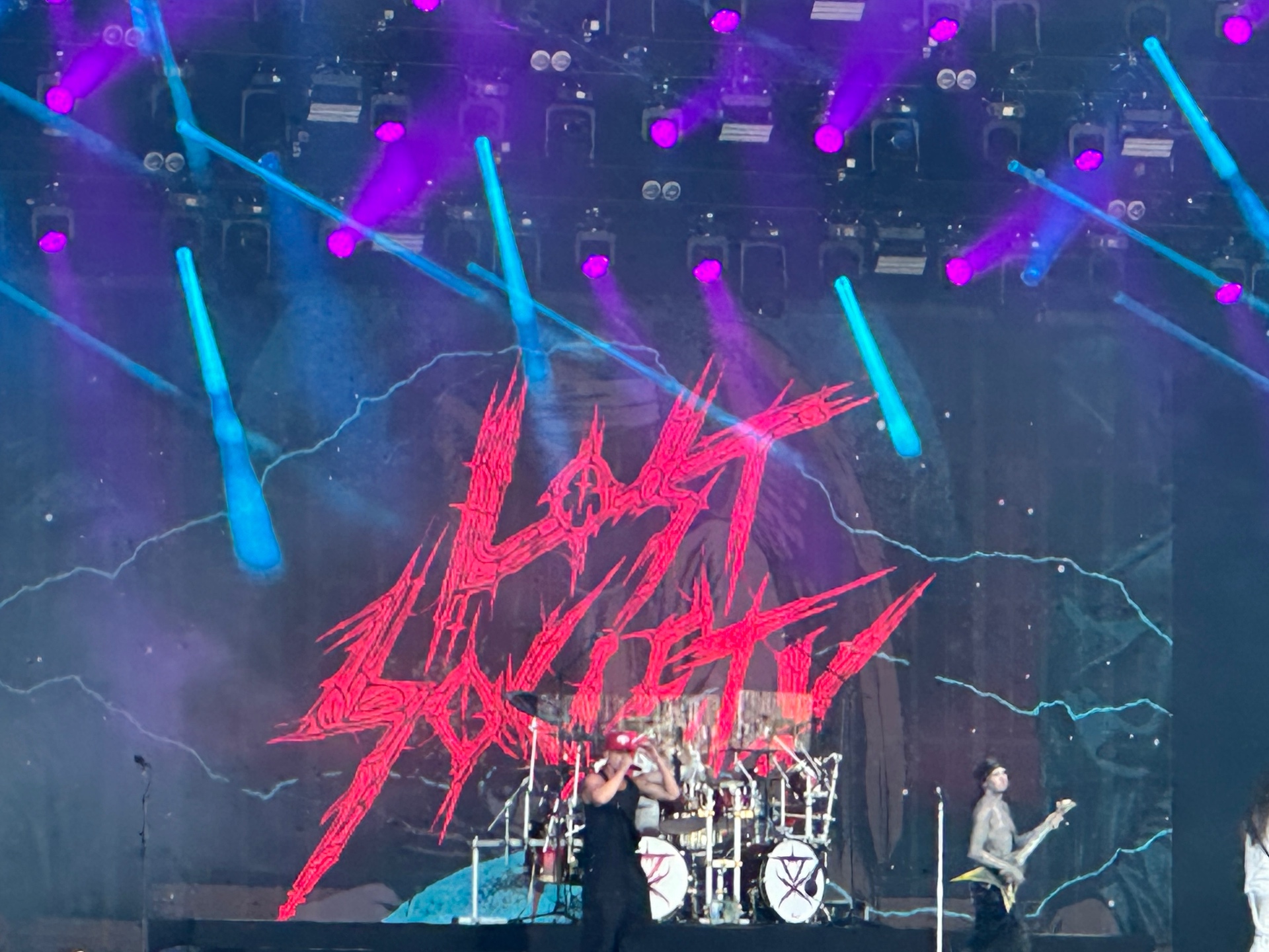 Ghettomasa on stage with Lost Society — an amazing collaboration that lit up the main stage. Ghettomasa performing with Lost Society on the Ruisrock 2026 main stage