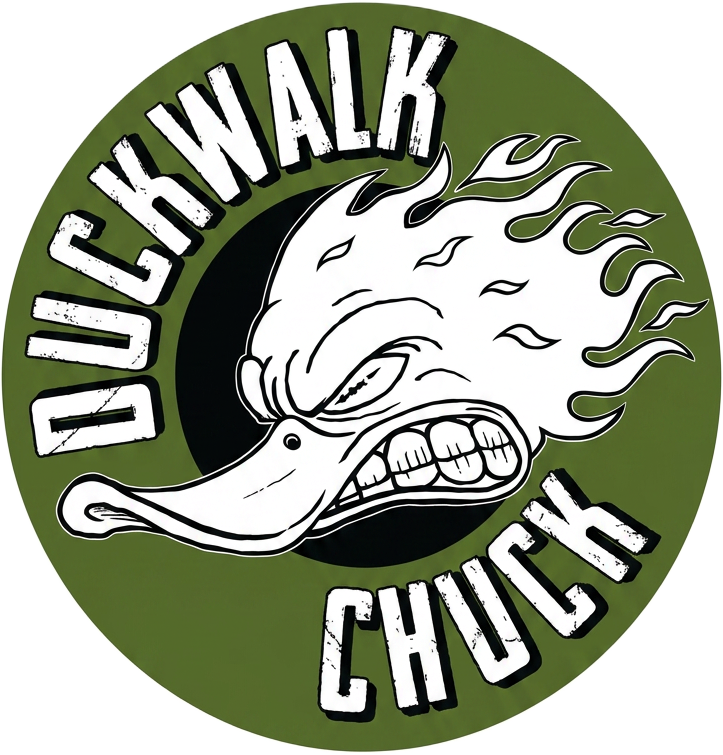 Duckwalk Chuck official logo — 25th anniversary ‘525’ album 2026