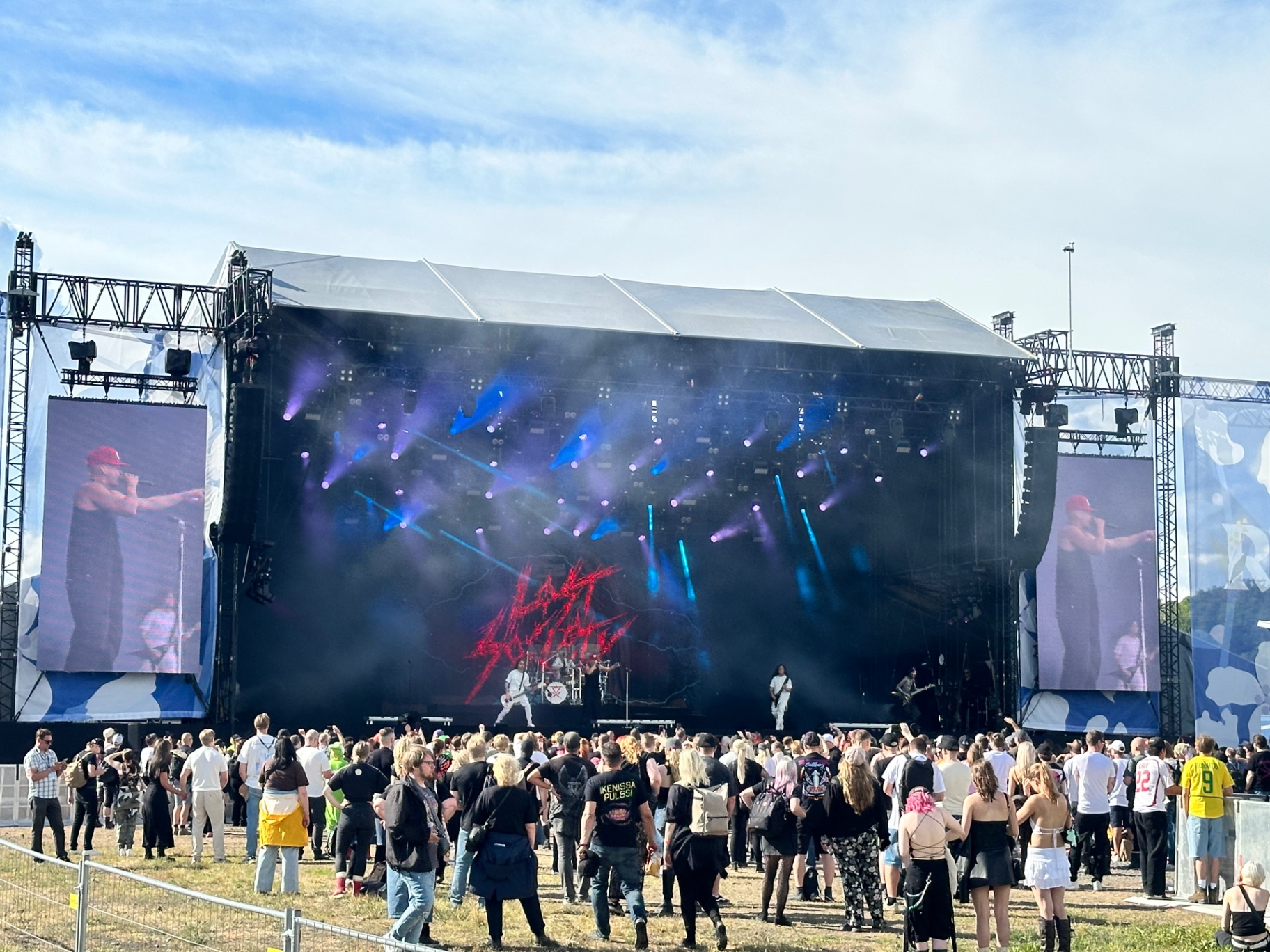 Lost Society — hometown heroes tearing up the main stage. Lost Society live on the Ruisrock 2026 main stage