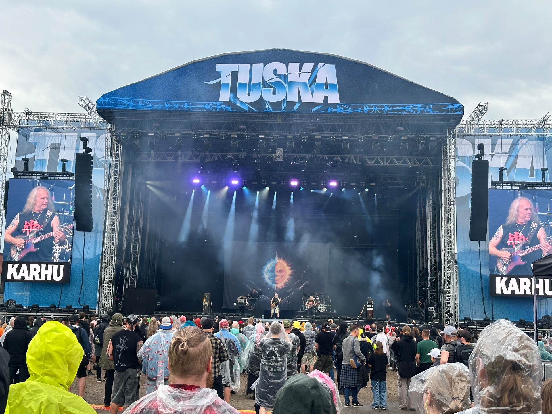 Tarot returning to Tuska's main stage with classic Finnish heavy metal. Tarot performing on the Tuska main stage on Day 3 of Tuska Festival 2026 in Helsinki