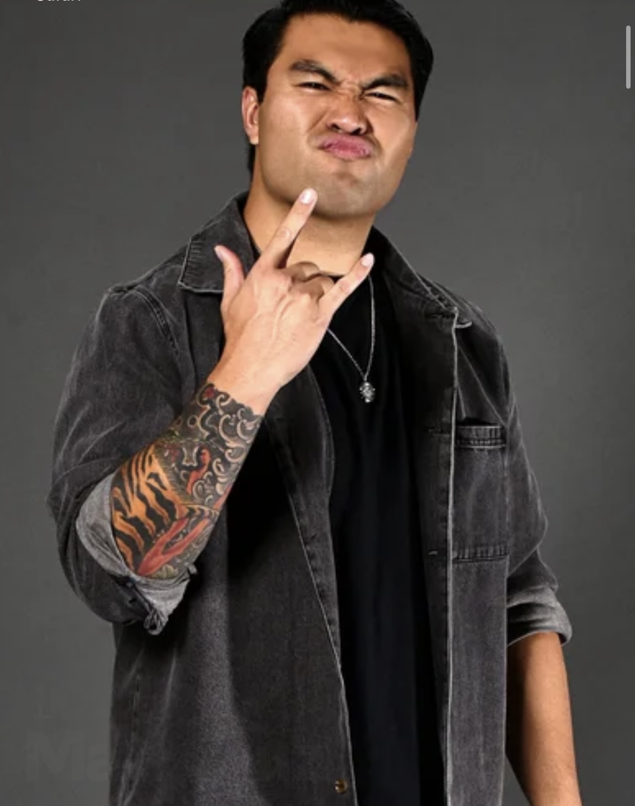 Matt Cruz — heavy rock artist, portrait photo